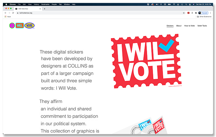 I Will Vote Now home
