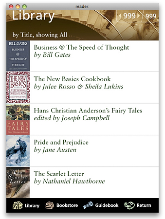 Microsoft Reader Library