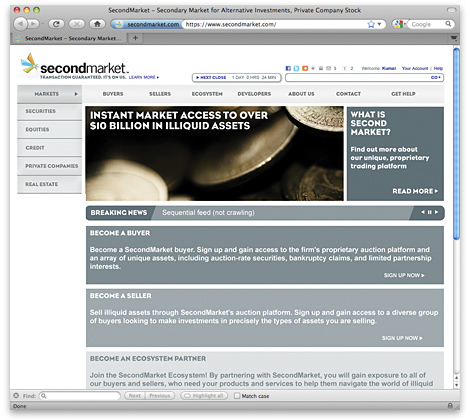 SecondMarket Home